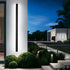 Modern Black Outdoor Waterproof Aluminum Long LED Wall Lamp For Porch