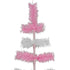 Pink & White Layered Tinsel Christmas Tree