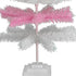 Pink & White Layered Tinsel Christmas Tree