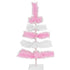 Pink & White Layered Tinsel Christmas Tree