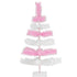 Pink & White Layered Tinsel Christmas Tree