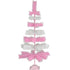 Pink & White Layered Tinsel Christmas Tree