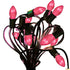 Pink Outdoor String Lights