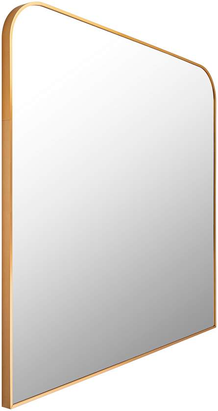 Corvette Modern Gold Wall Mirror