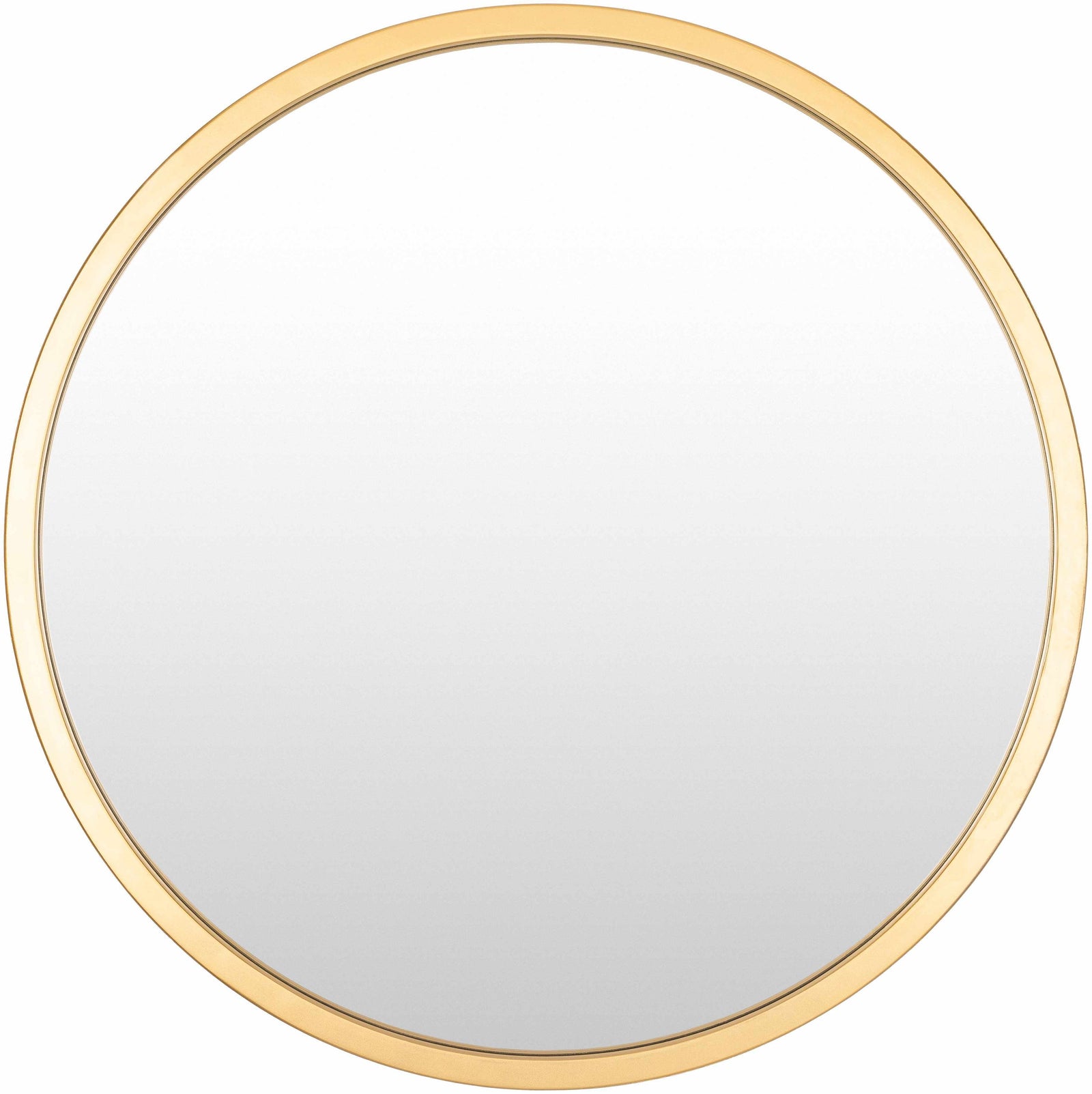 Guindarohan Gold Frame Round Mirror