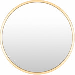 Guindarohan Gold Frame Round Mirror