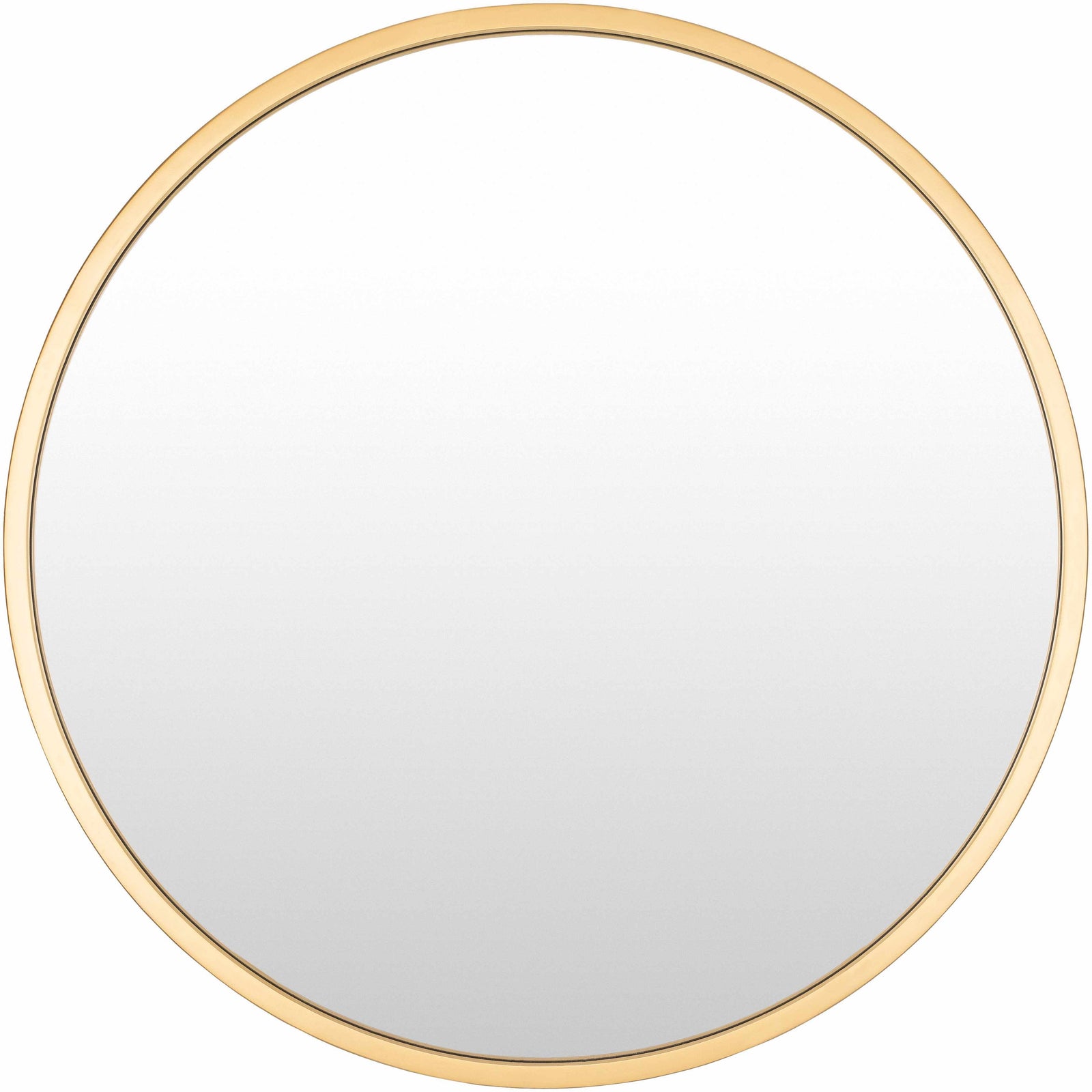 Guindarohan Gold Frame Round Mirror