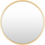 Guindarohan Gold Frame Round Mirror