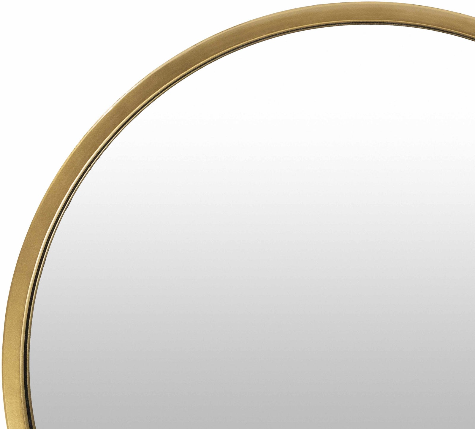 Guindarohan Gold Frame Round Mirror