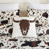 Rustic Cowhide Lodge Comforter Set