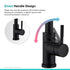 Matte Black Or Brushed Gold Pull Out Spray Kitchen Sink Faucet Commercial Swivel Tap W/Plate