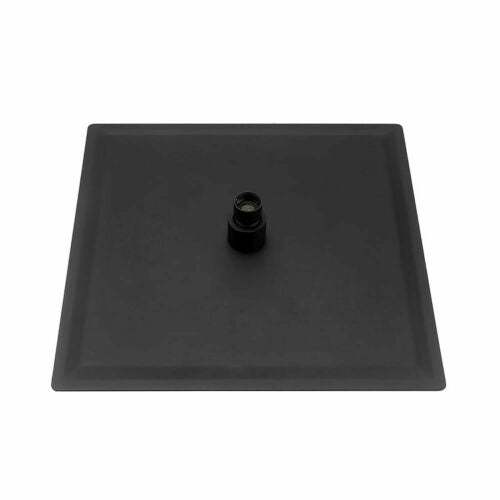 Matte Black Wall Mounted Rainfall Shower Faucet Dual Function with Pressure Balance Rough-In Valve