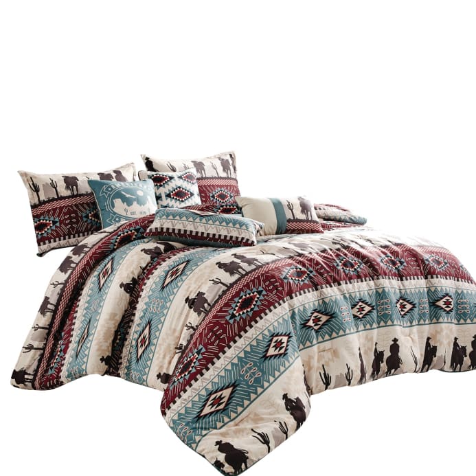 Southwest Cowboy Aztec Comforter Set