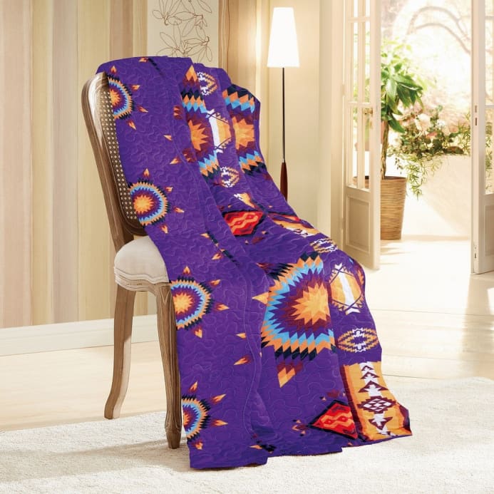 Southwest Starburst Quilted Throw