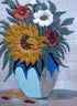 Stone Mosaic Art - Sunflower Vase