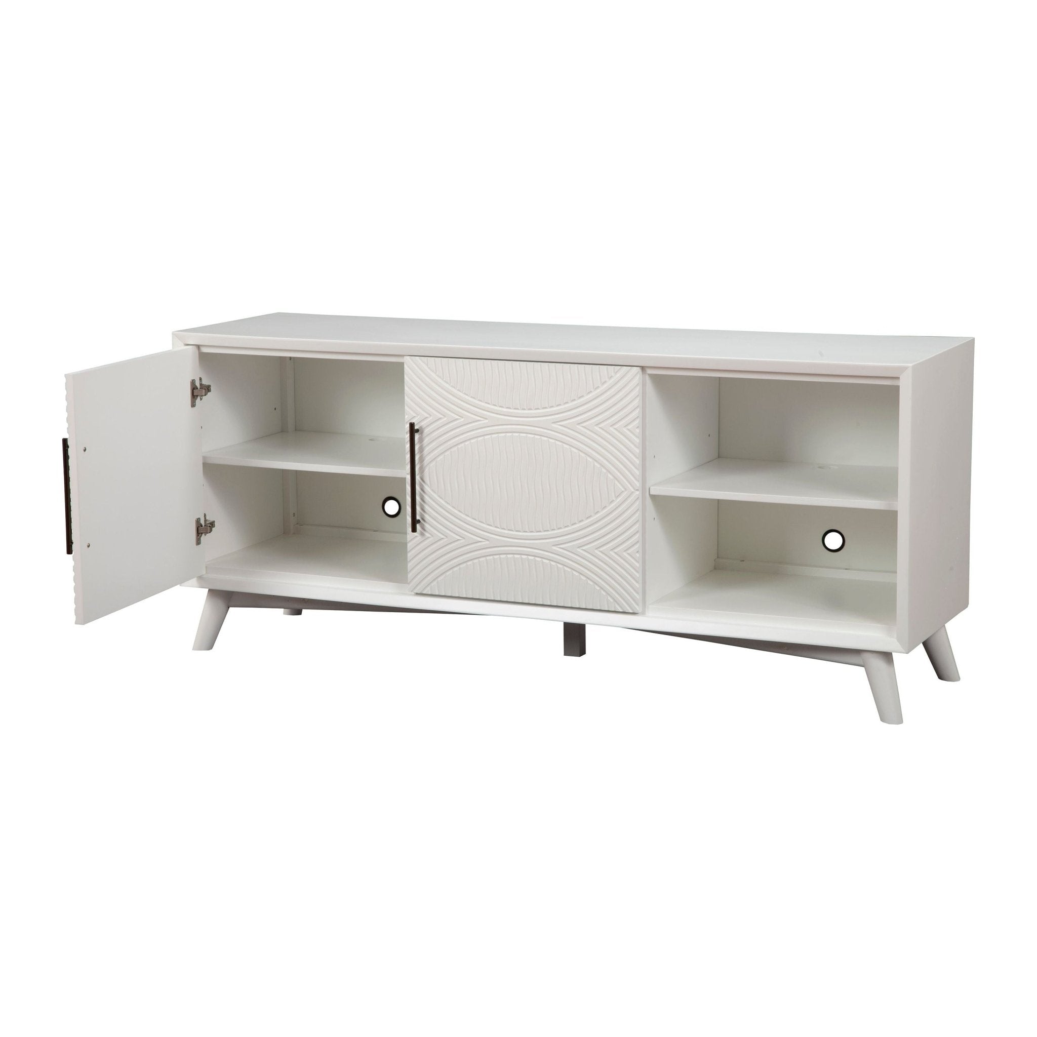 Consola de TV Tranquility, color blanco