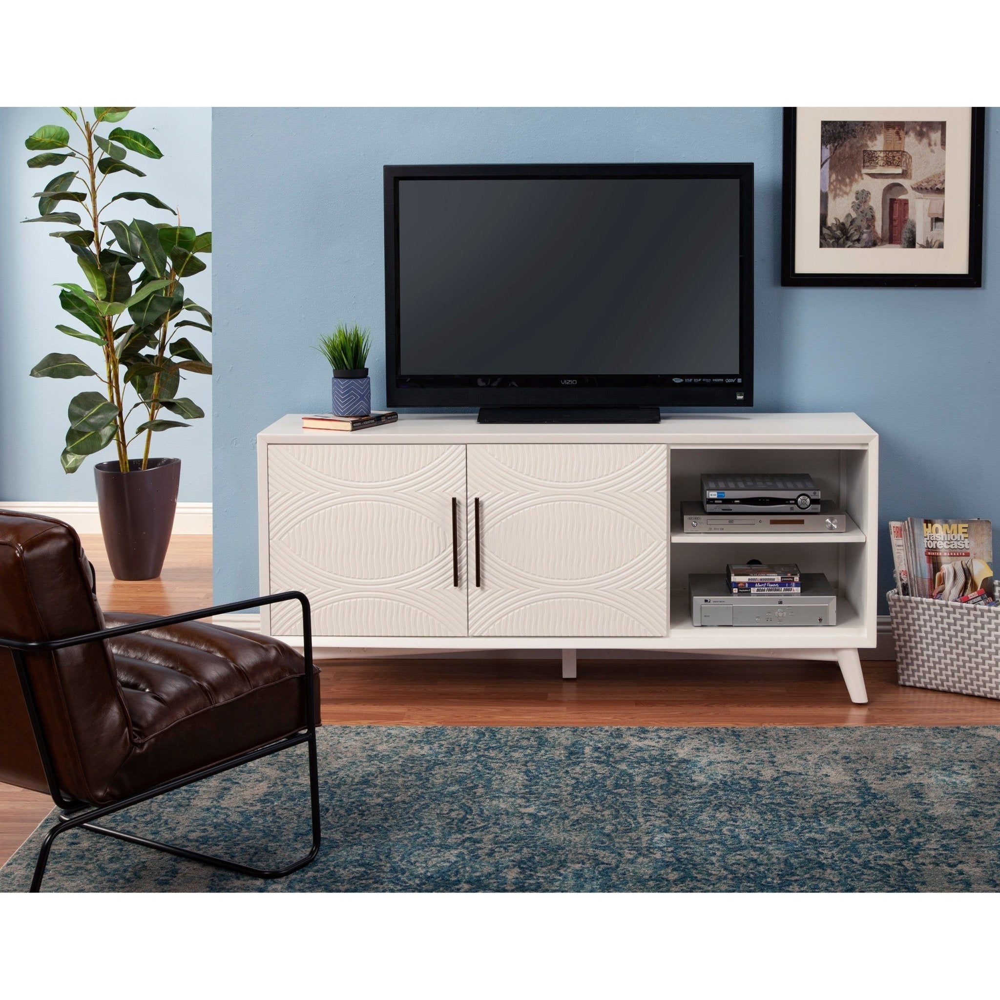 Consola de TV Tranquility, color blanco