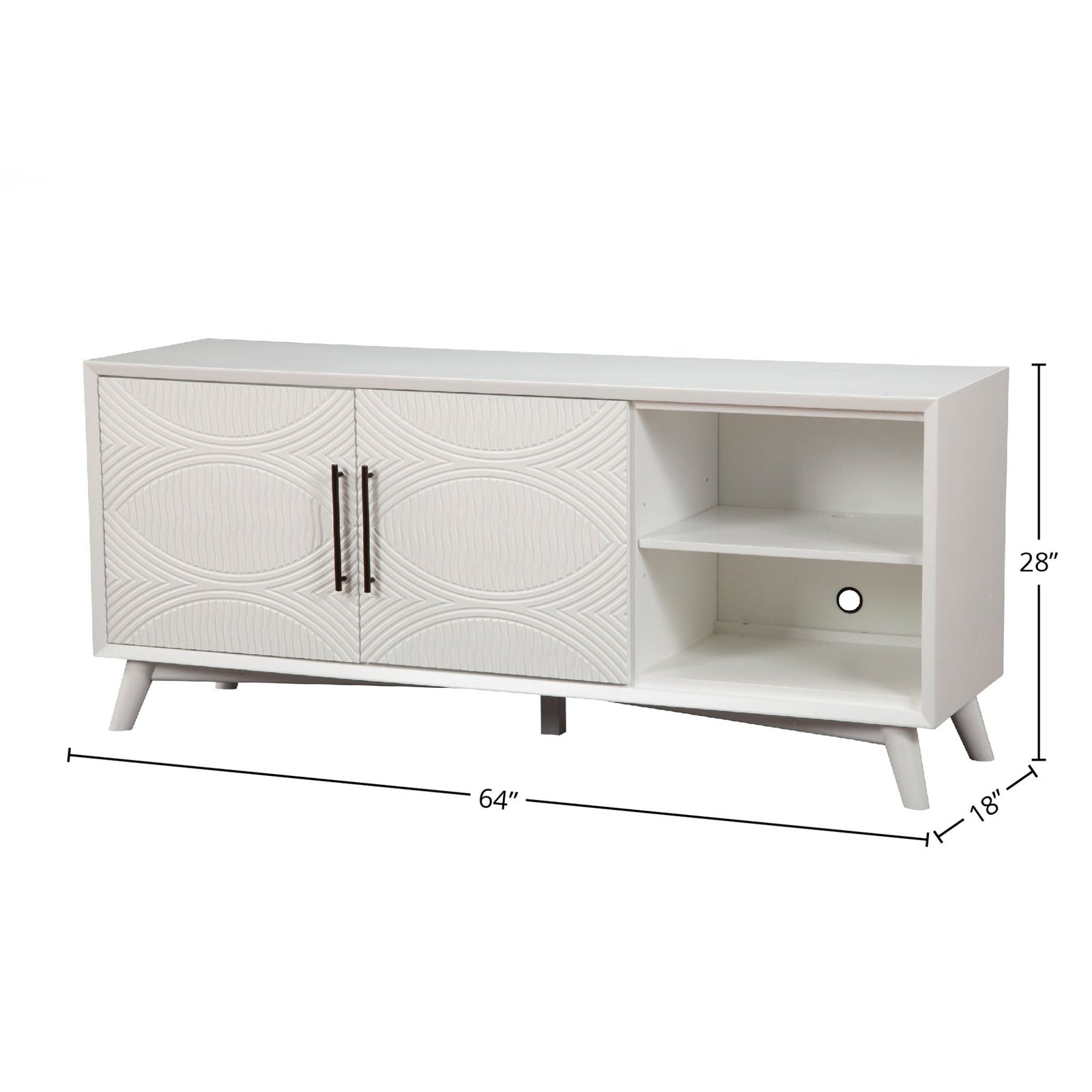 Consola de TV Tranquility, color blanco