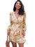 Women's White Lace Mini Wrap Dress