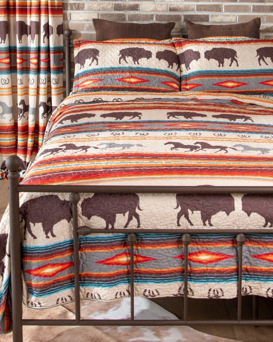 Western Stripe Quilt Set