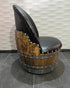 Wine Barrel Chair Checkered Black (Limited Colorway)