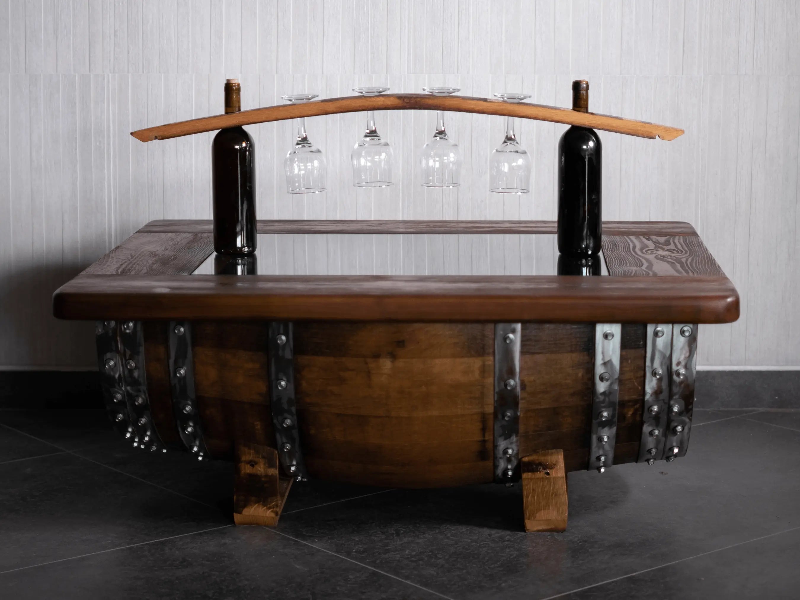 Wine Barrel Coffee Table (January Pre-Order)