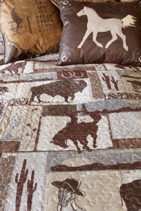 Wrangler Vintage Cowboy Southwestern Quilt Set