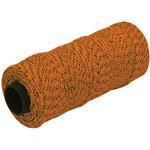 Marshalltown 10269 Bonded Mason's Line 500' Orange and Black, Size 21 6" Core