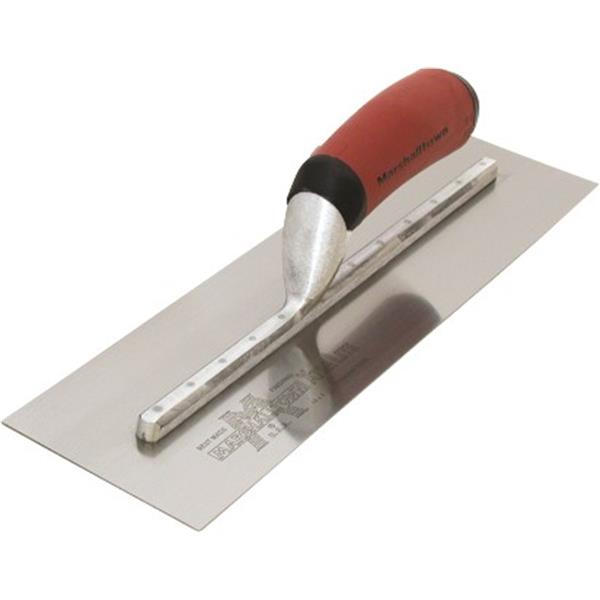 Marshalltown 13396 12 X 4 Stainless Steel Finishing Trowel Curved DuraSoft Handle