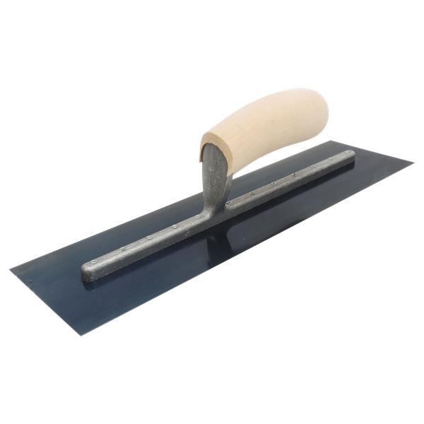 Marshalltown 28338 14 X 4 Blue Steel Finishing Trowel - Wood Handle