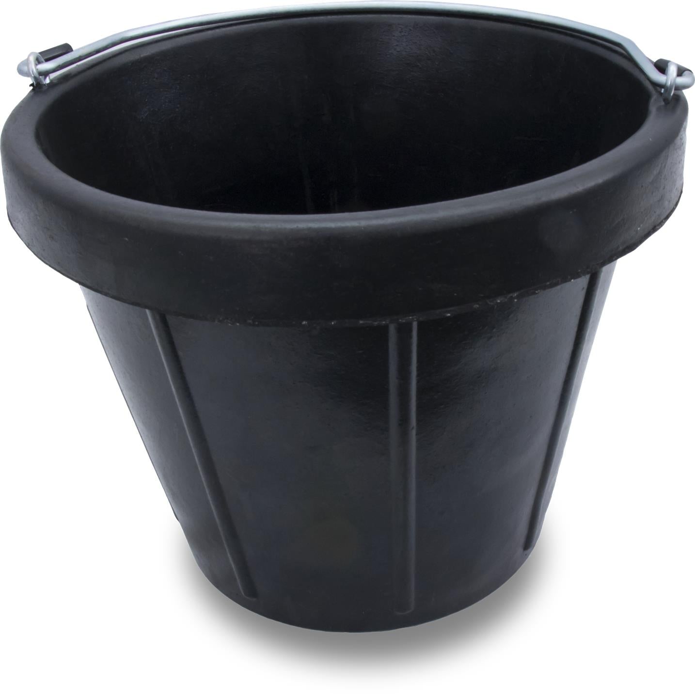 Marshalltown 10637 Masonry 12 Quart Heavyweight Rubber Pail Standard Lip