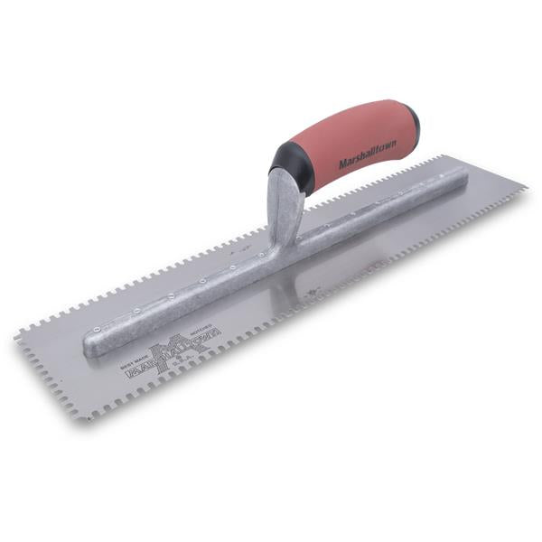 Marshalltown 13672 Three-Sided Notched Trowel 1-8X1-8X1-8 U-DS Handle