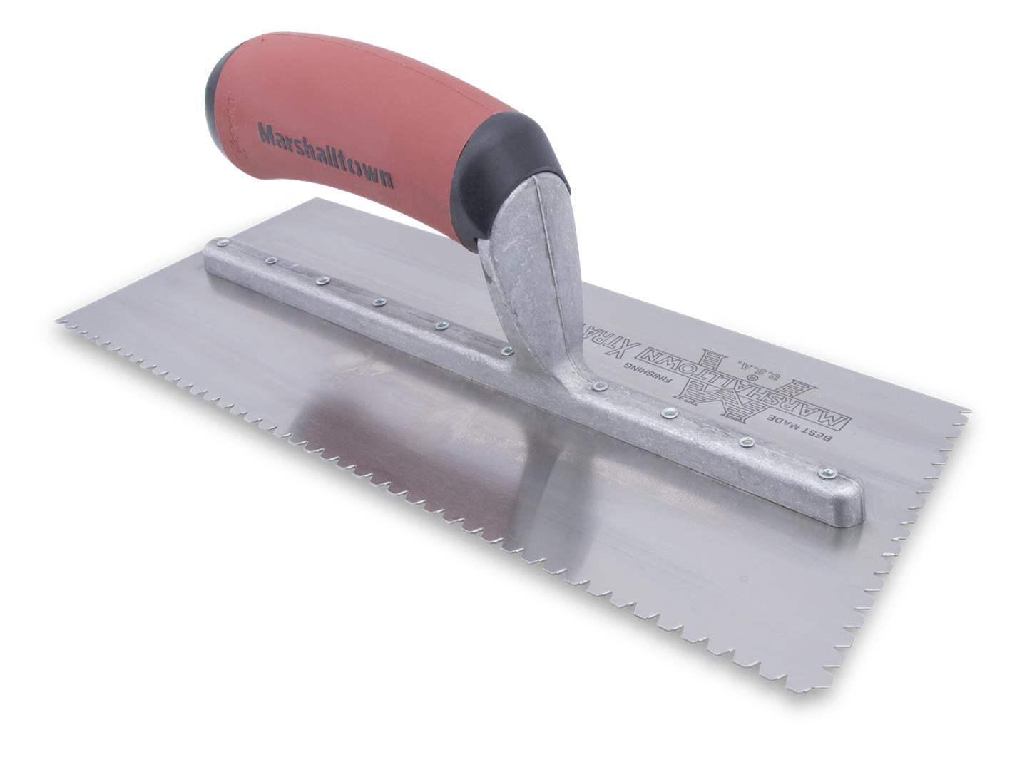 Marshalltown 13688 Notched Trowel 1-8 X 1-8 X 1-8 Flat V-DS Handle