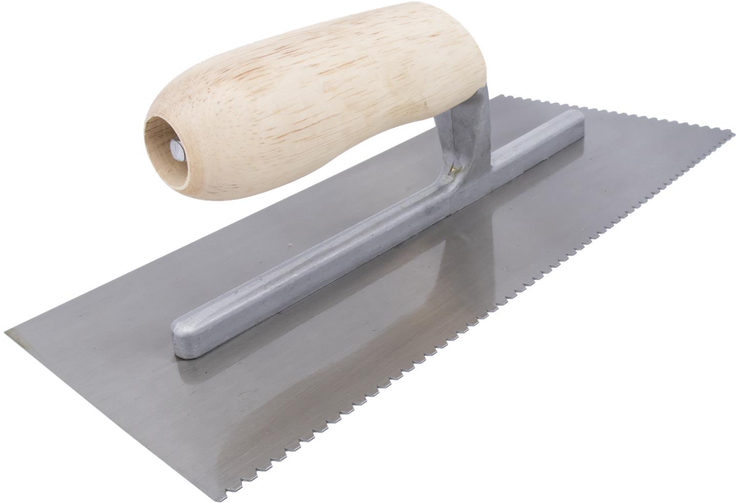 Marshalltown 15896 Tiling & Flooring Notched Trowel -3-32 X 3-32 X 3-32 Flat V-10 Degree Cut Back