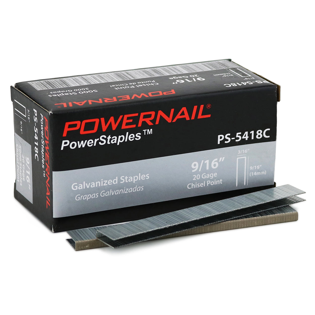 18-Gauge 1/4 Crown PowerStaples™ Flooring Staples - POWERNAIL