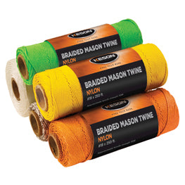 Keson BWB500 Black & White Braided Nylon #18 X 500 Ft. Twine 1 Roll